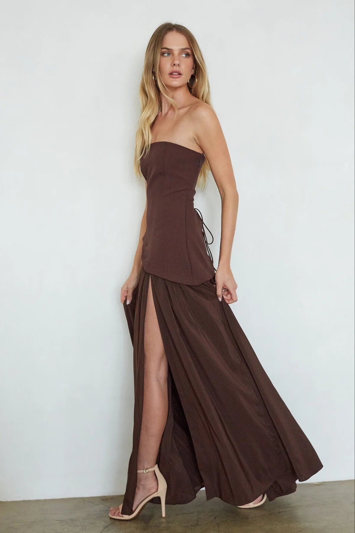 Retta Asymmetrical Maxi Dress